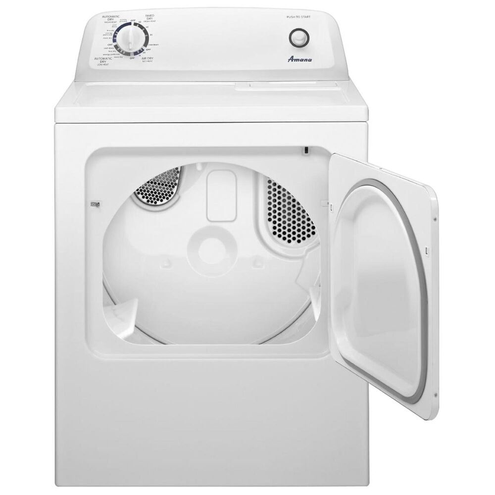Amana 6.5 Cu. Ft. Gas Dryer with Automatic Dryness Control in White