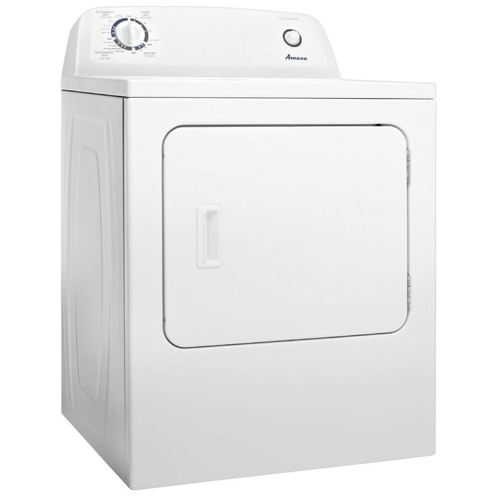 Amana 6.5 Cu. Ft. Gas Dryer with Automatic Dryness Control in White