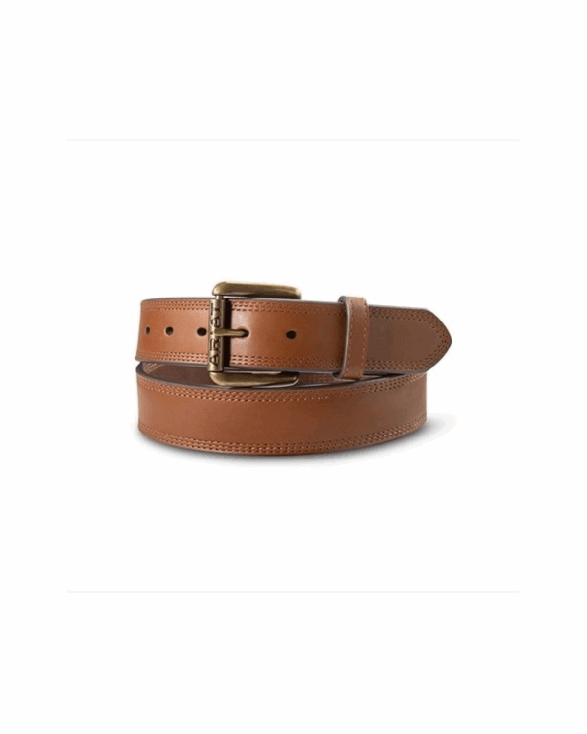 Ariat Work Men's Leather Triple Stitch Tan Belt