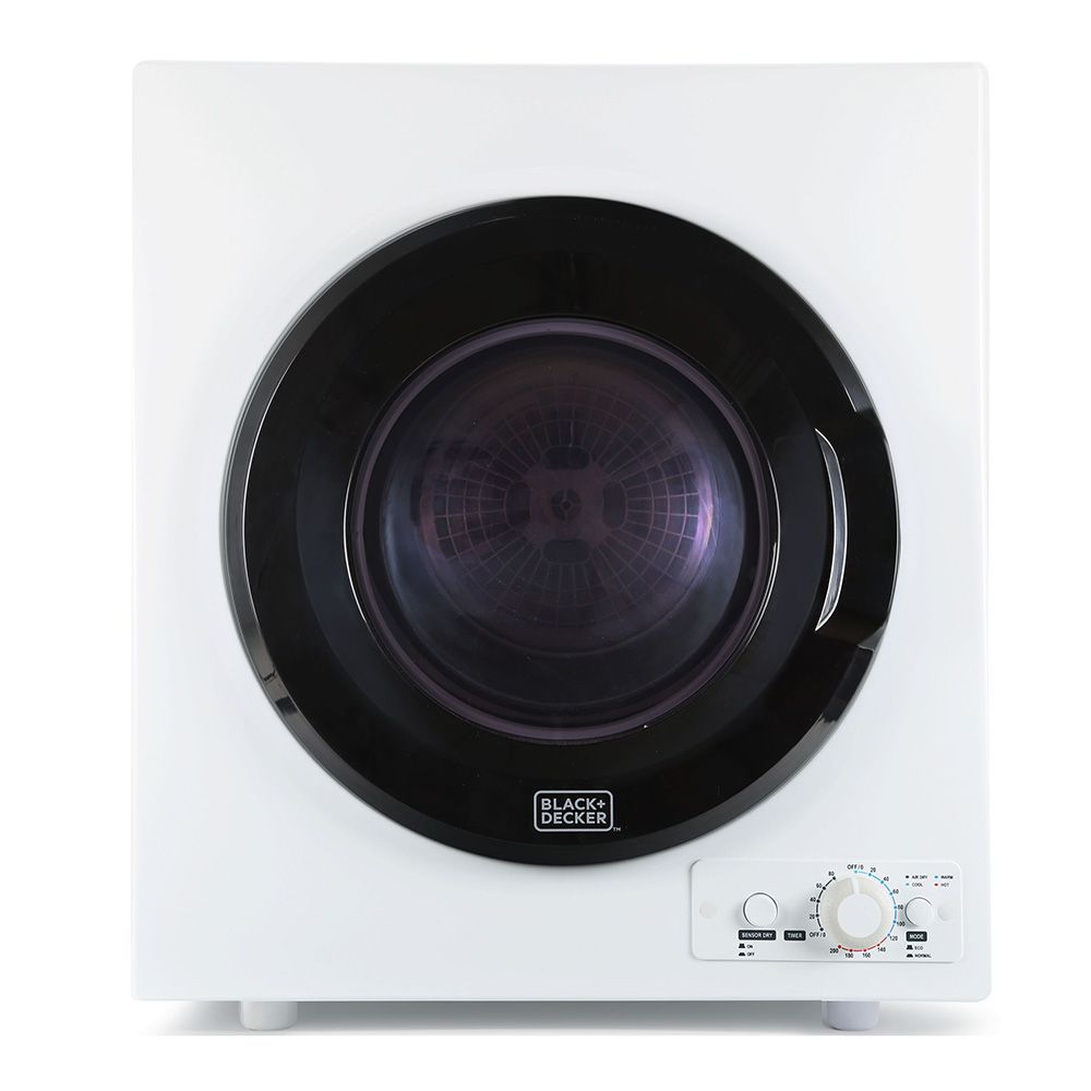 Black+Decker Portable 3.5 cu. ft. Dryer, White