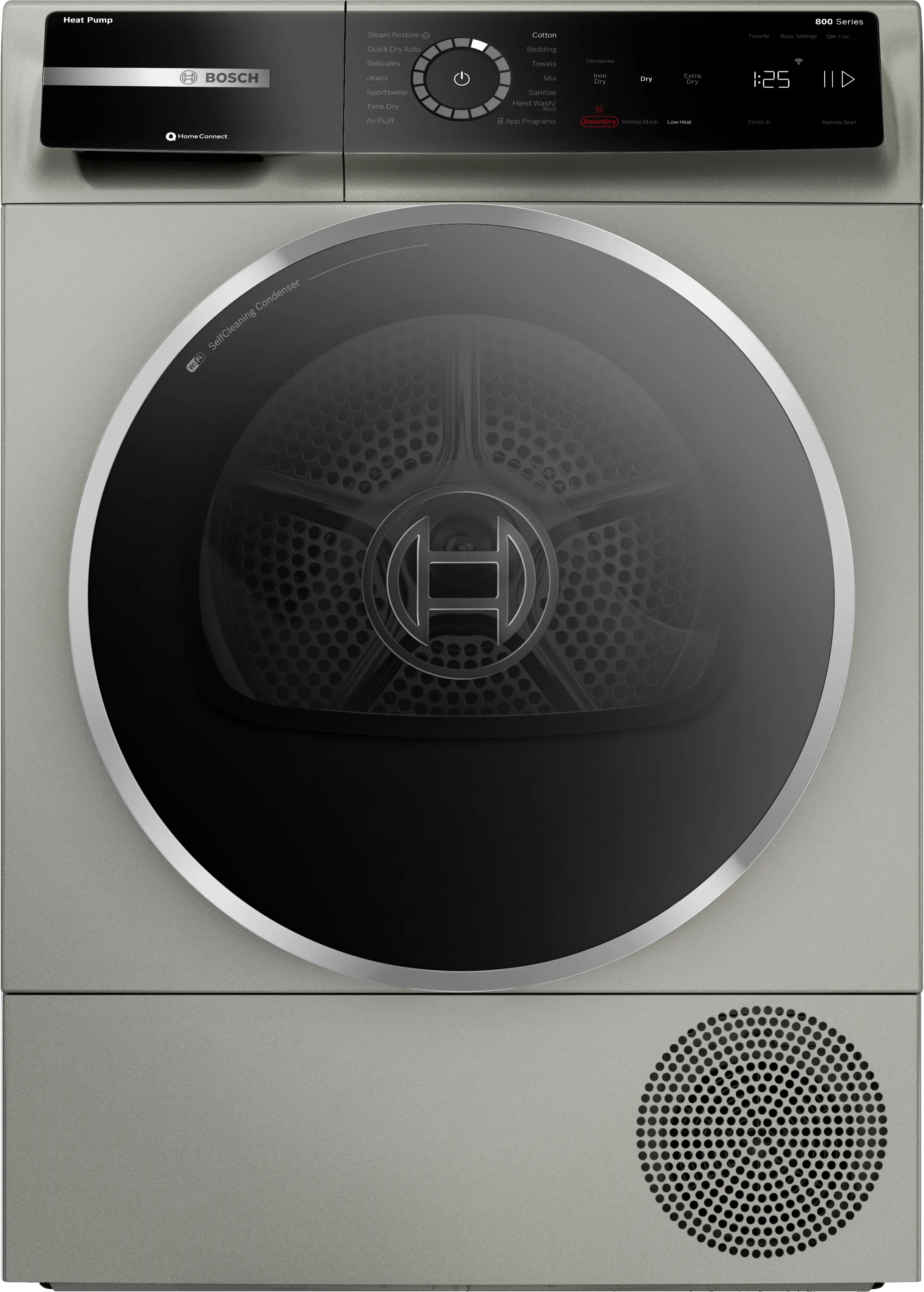 800 Series Heat Pump Dryer Pearl Steel