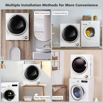 1.5 Cu .ft Clothes Dryer with Stainless Steel Tub