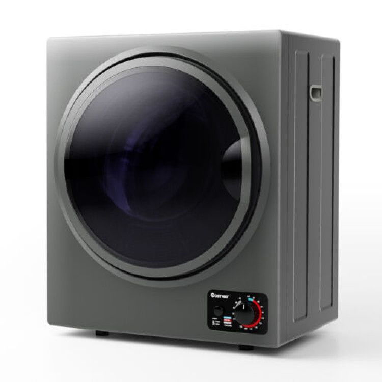 1.5 Cu .ft Clothes Dryer with Stainless Steel Tub - Costway