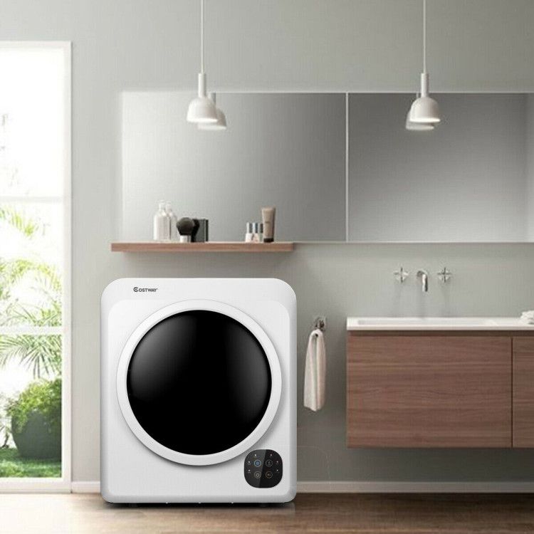 1700W Electric Dryer Steel Tub Portable Clothes Dryer - Costway