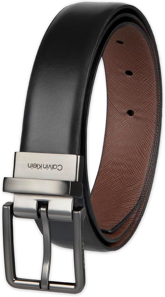 Calvin Klein Men's Reversible Dress Belt, Black/Brown, 2X at Amazon Men's Clothing store