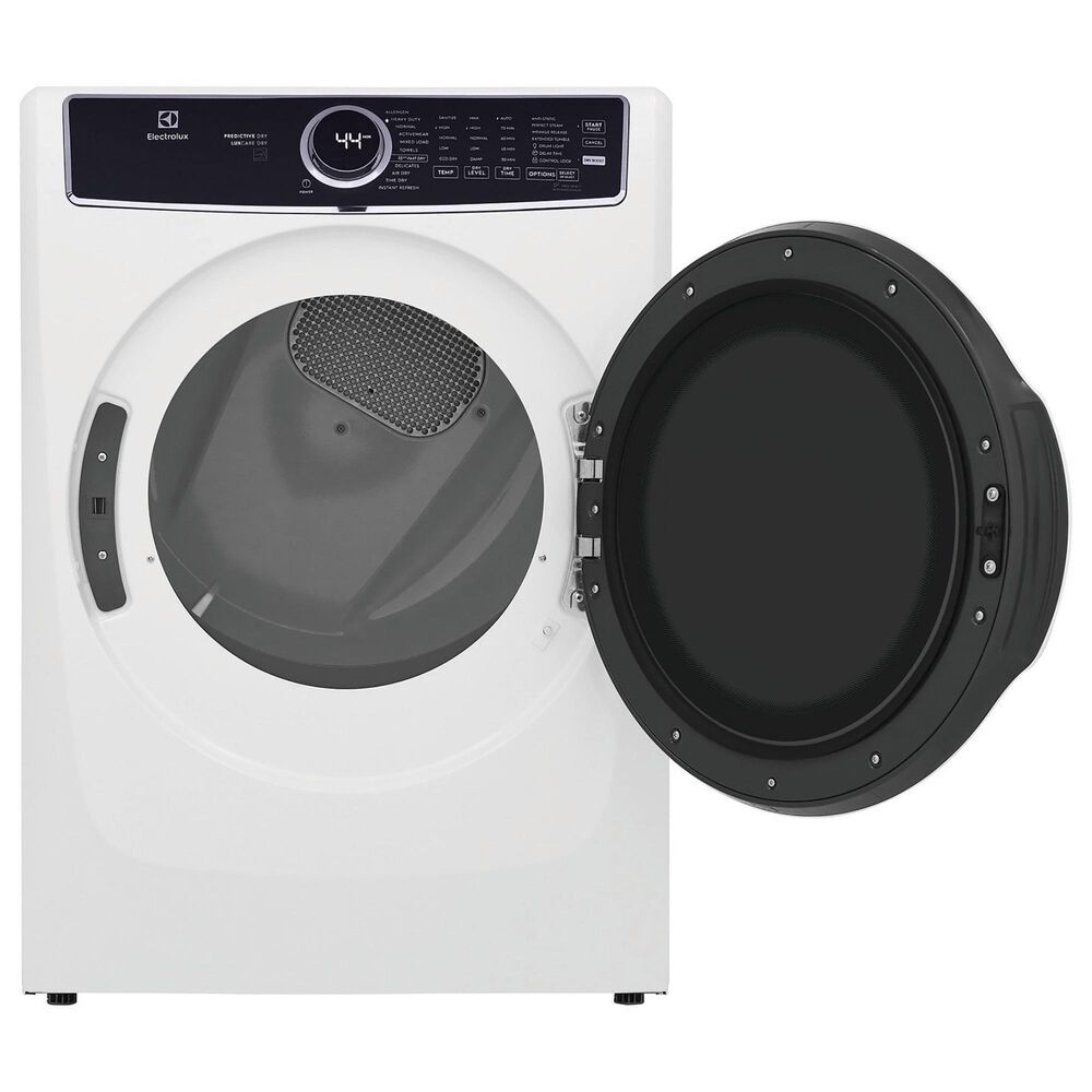 Electrolux 8 Cu. Ft. Front Load Gas Dryer with Steam in White