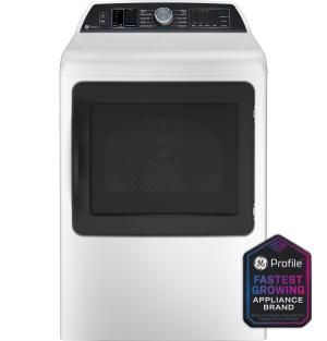 GE Profile™ ENERGY STAR® 7.4 cu. ft. Capacity Smart aluminized alloy drum Gas Dryer with Sanitize Cycle and Sensor Dry