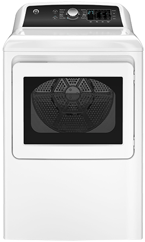 GE Appliances 7.4 cu. ft. Gas Dryer with Up To 120 ft. Venting and Sensor Dry - White