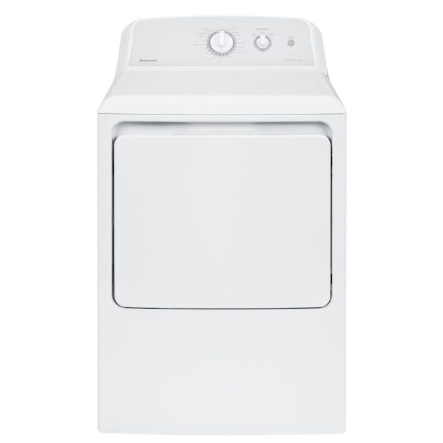 Hotpoint 6.2-cu ft Vented Gas Dryer (White) HTX24GASKWS at Lowes.com