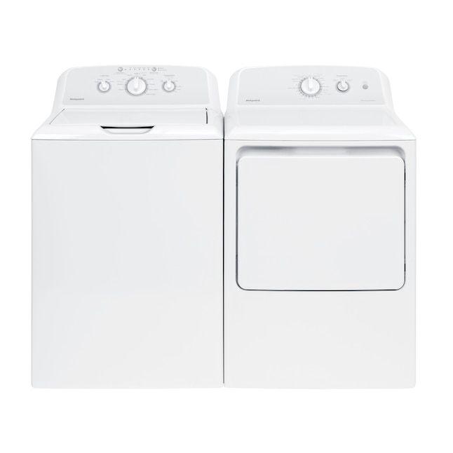 Hotpoint 6.2-cu ft Vented Gas Dryer (White) HTX24GASKWS at Lowes.com