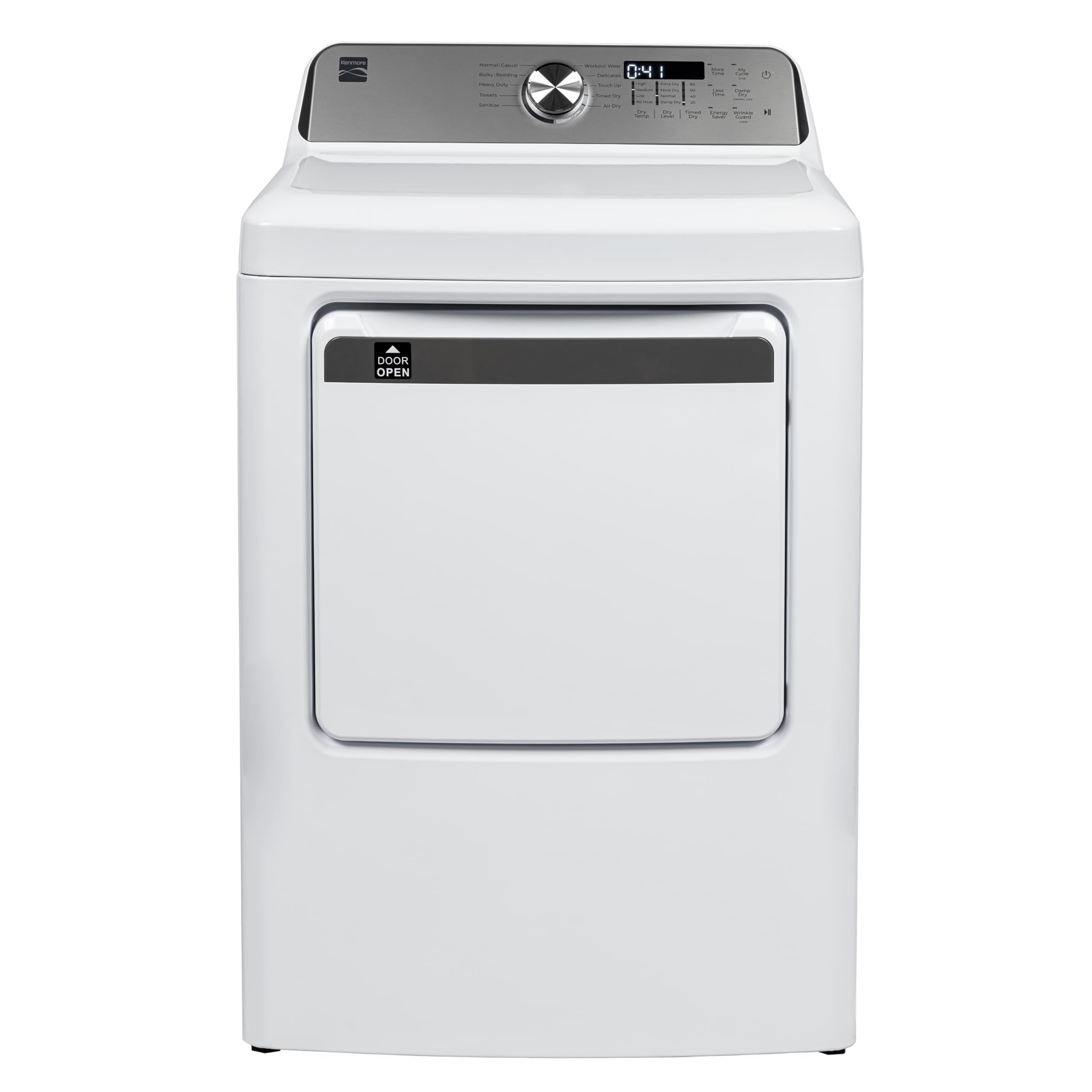 Amazon.com: Kenmore 7.0 cu. ft. Front Load Gas Dryer - with Guard to Reduce  Wrinkles & Static - Smart Sensor Drying - LED - White : Appliances