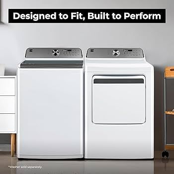 Amazon.com: Kenmore 7.0 cu. ft. Front Load Gas Dryer - with Guard to Reduce  Wrinkles & Static - Smart Sensor Drying - LED - White : Appliances