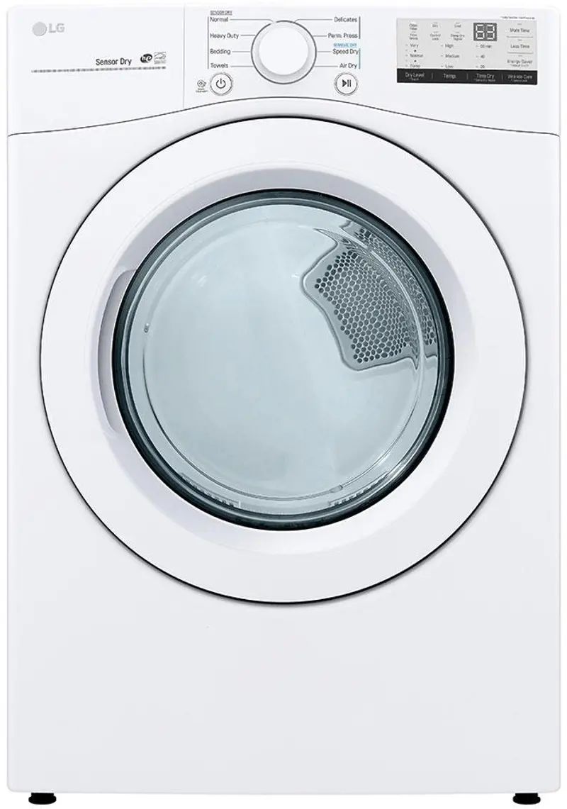LG Ultra-Large Capacity Gas Dyer - 7.4 cu. ft. White