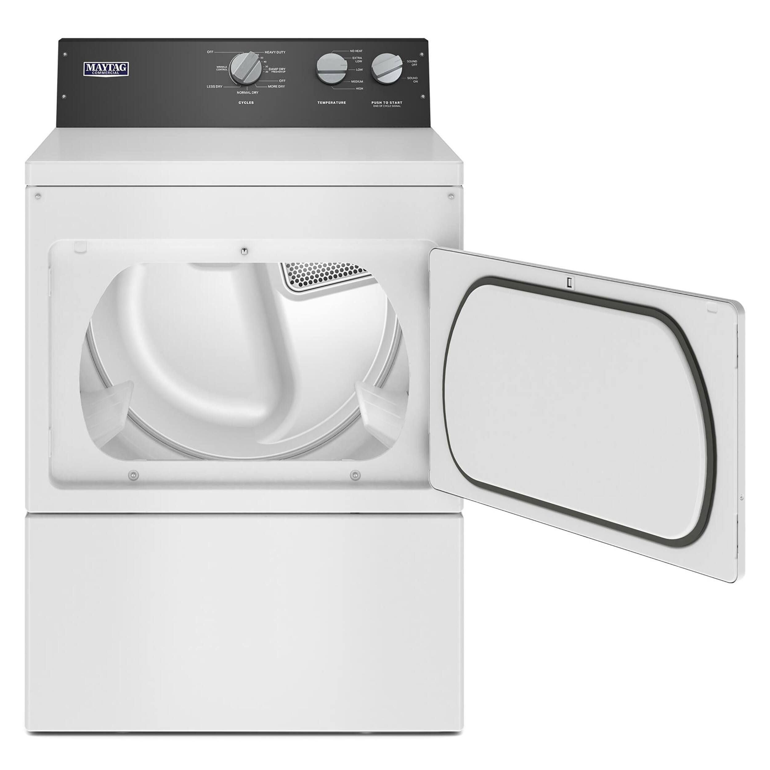 Maytag - 7.4 Cu. Ft. Gas Dryer Commercial Grade with IntelliDry Sensor -  White