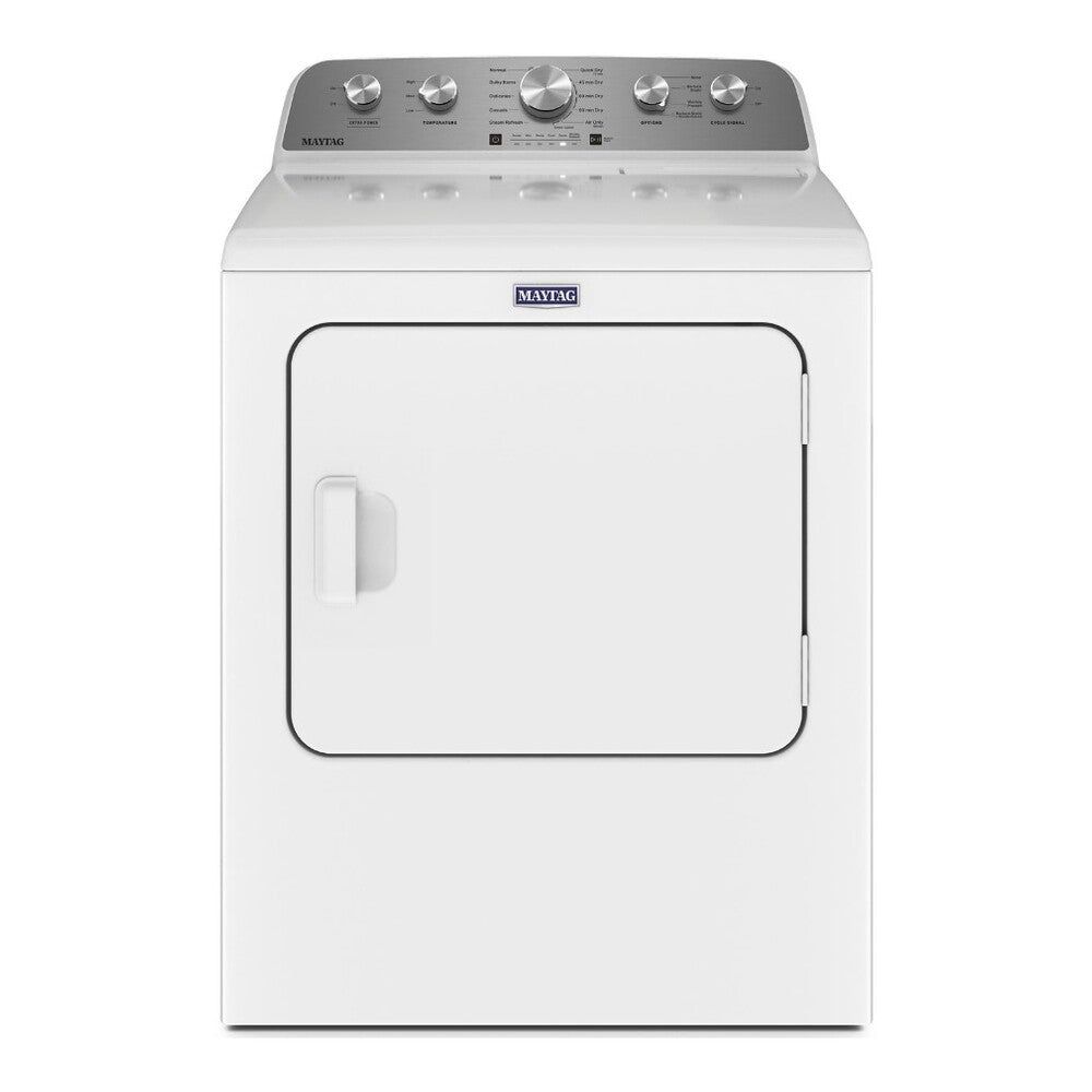 Maytag MED5430MW 29 inch Electric Dryer with 7 cu. ft. Capacity, Extra Power and Steam-Enhanced Dryer, Moisture Sensing, Quick Dry Cycle, (White)