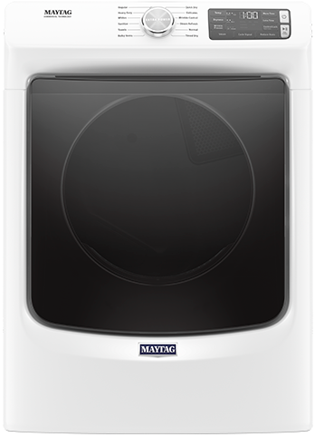Maytag 27 Inch Electric Dryer with 7.3 Cu. Ft. Capacity, Extra Power, 12 Dry Cycles, Sanitize Cycle