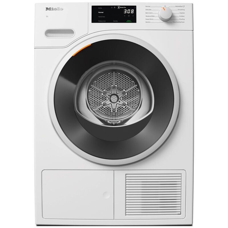Miele 24 in. 4.0 cu. ft. Smart Stackable Ventless Electric Dryer with Heat  Pump & Sensor Dry - Lotus White
