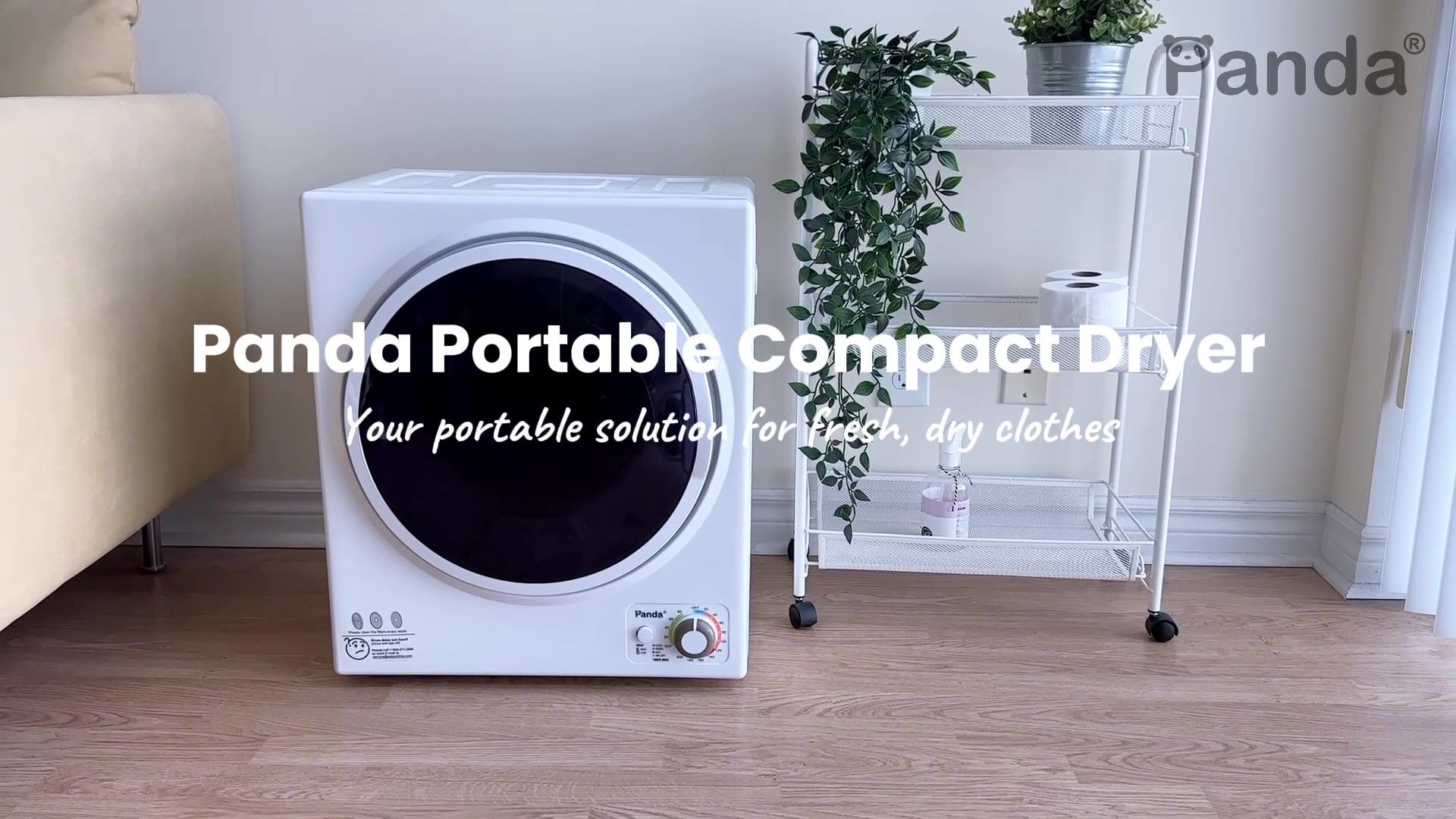 Amazon.com: Panda Portable Clothes Dryer – 1.5 cu.ft Compact Electric Dryer,  850W, Stainless Steel Tub, 110V – Ideal for Apartments, Dorms & Small Loads  : Appliances