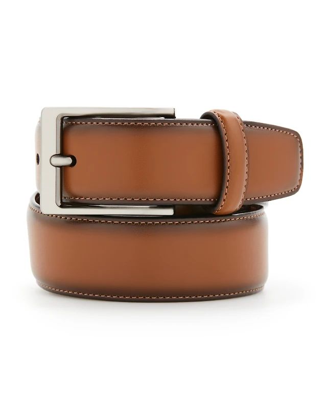 Perry Ellis Portfolio Men's Leather Dress Belt