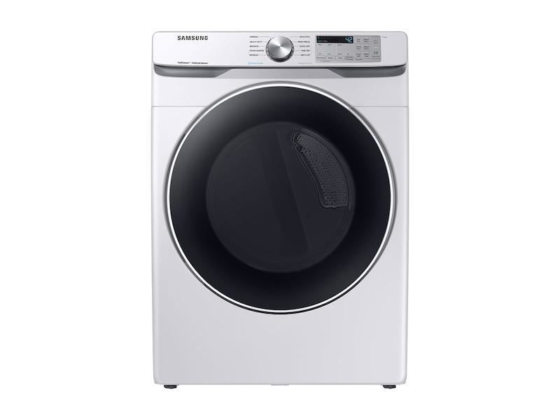 Samsung Appliances 7.5 cu. ft. Electric Dryer with Steam Sanitize+ in White