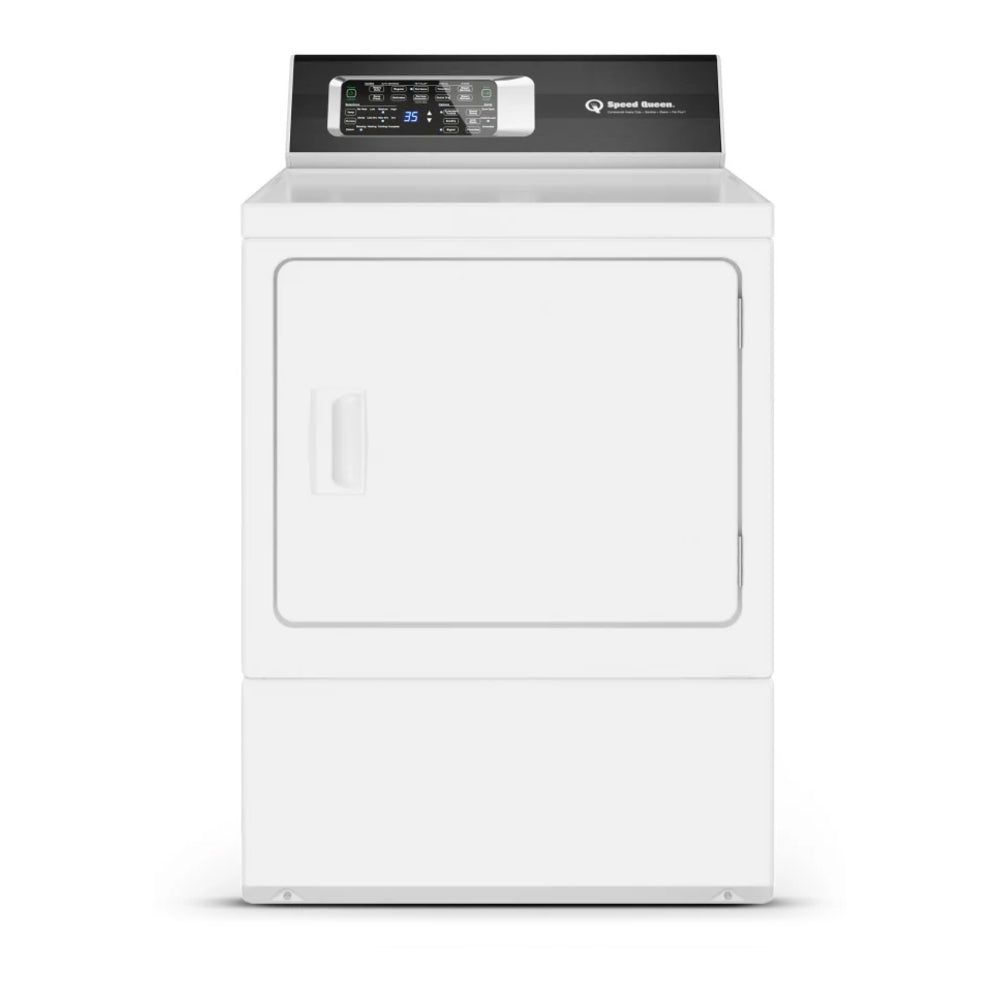 Speed Queen DR7004WE DR7 27 inch Electric Dryer with 7 cu. ft. Capacity, 7 Year Warranty, Pet Plus, Steam, Energy Star, Sanitizing Cycle, Over-Dry Protection Technology (White)