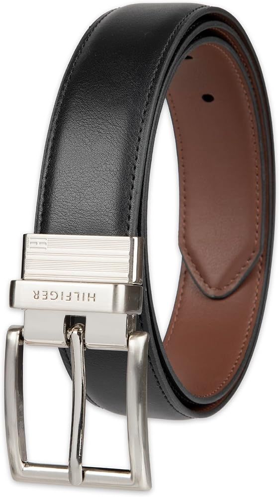 Amazon.com: Tommy Hilfiger Men's Reversible Belt, Black/Brown Silver, 30 :  Clothing, Shoes & Jewelry