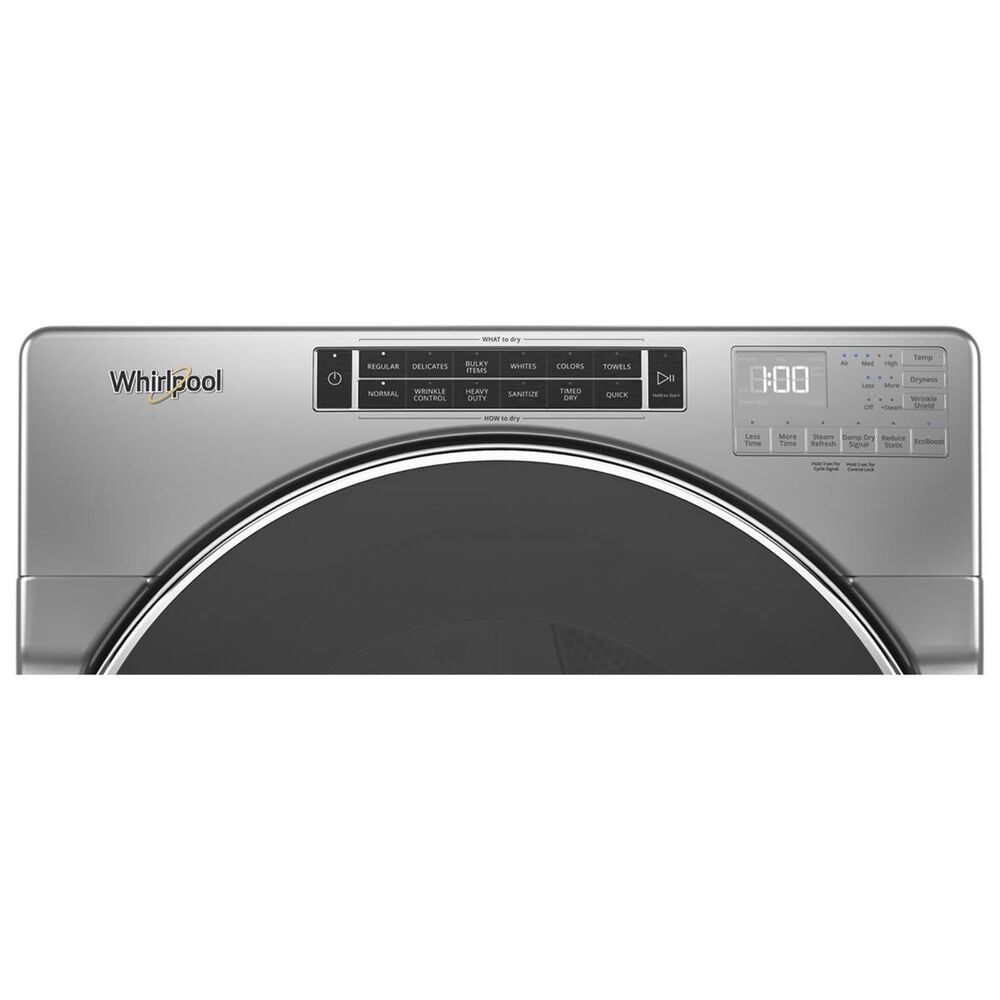 Whirlpool 7.4 Cu. Ft. Gas Dryer with Steam in Chrome Shadow