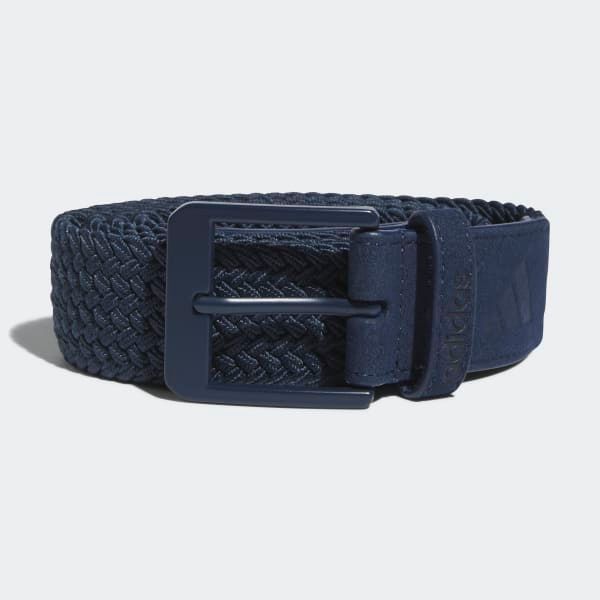 adidas Golf Braided Stretch Belt - Blue/Navy