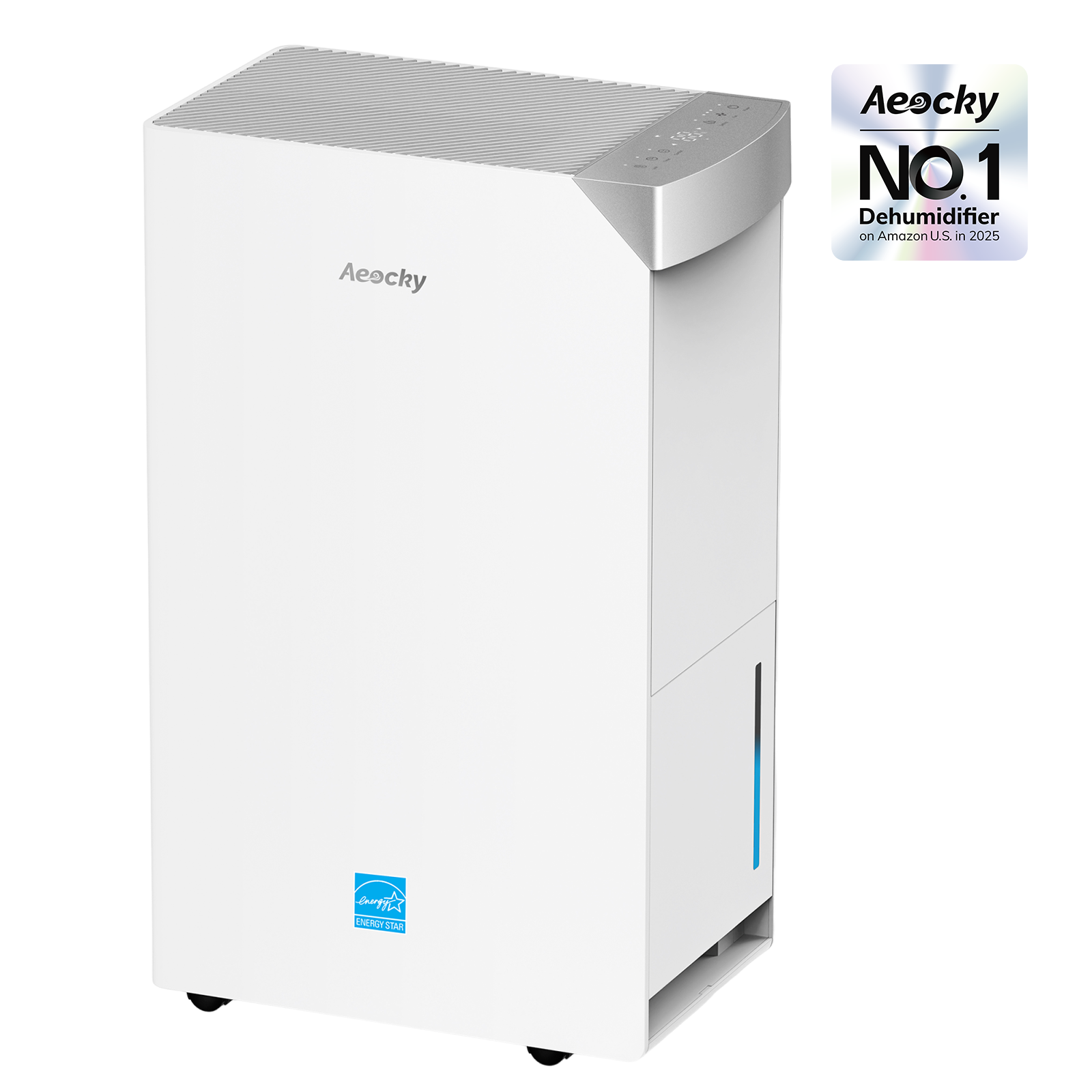 AEOCKY 5000Sq.Ft Energy Star Version 6.0 Dehumidifier for Basement | 74Pint/D Dehumidifier with Drain Hose for Basement, Home, Bedroom, Bathroom, Intelligent Humidistat