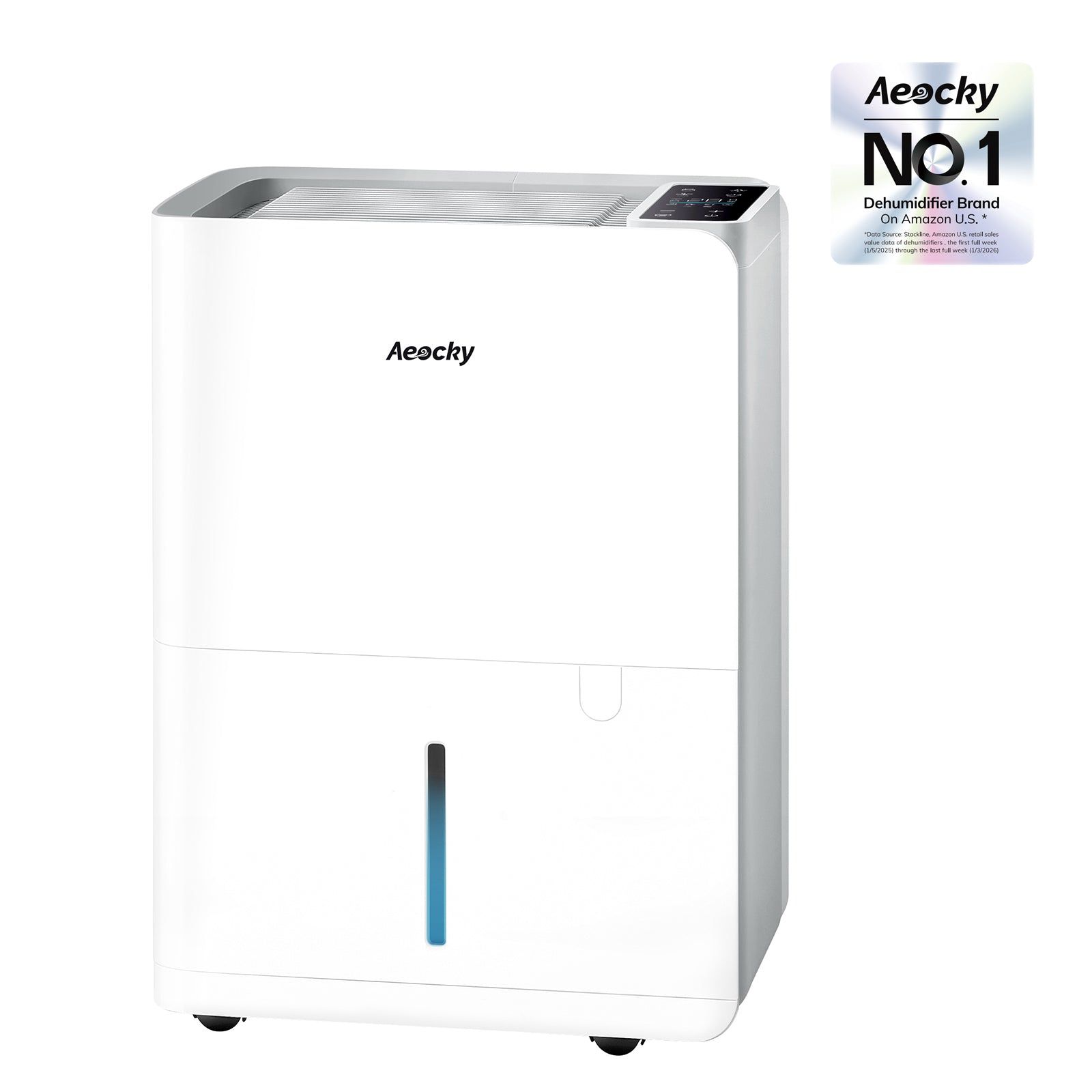 Aeocky BOREAS-001 Quiet & Eco-Friendly Dehumidifier for Humid Bedroom and Bathroom