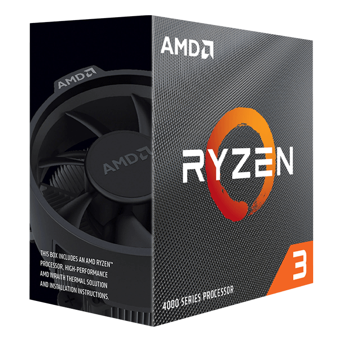 Ryzen™ 3 4100 4-Core 3.8 - 4.0GHz Turbo, AM4, 65W TDP, Retail Processor