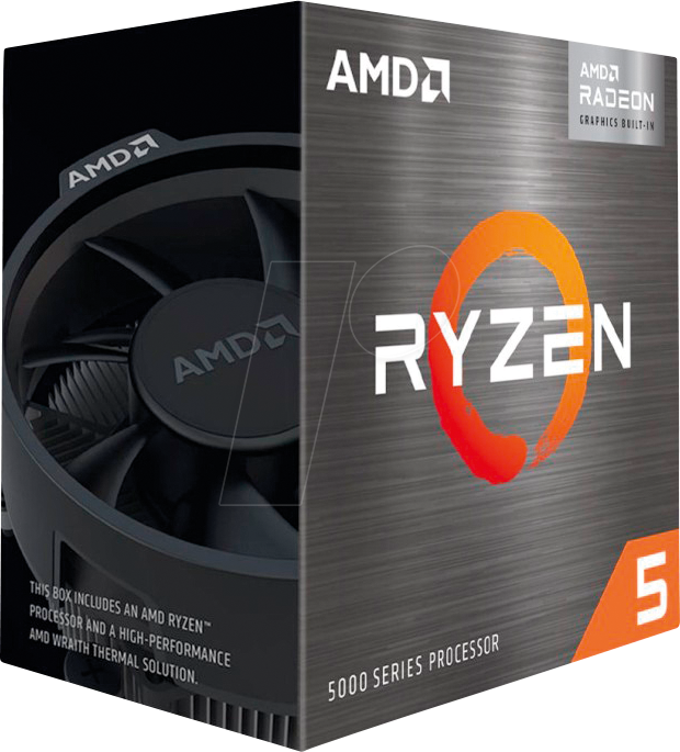 AMD Ryzen 5 5600G - clean packshot PNG (Reichelt)