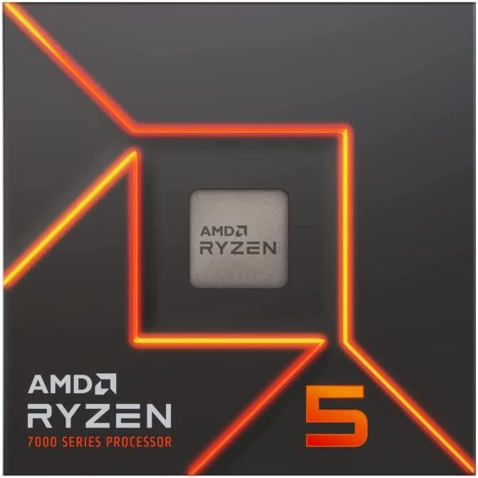 AMD Ryzen 5 7600 Processor (clear box hero shot)