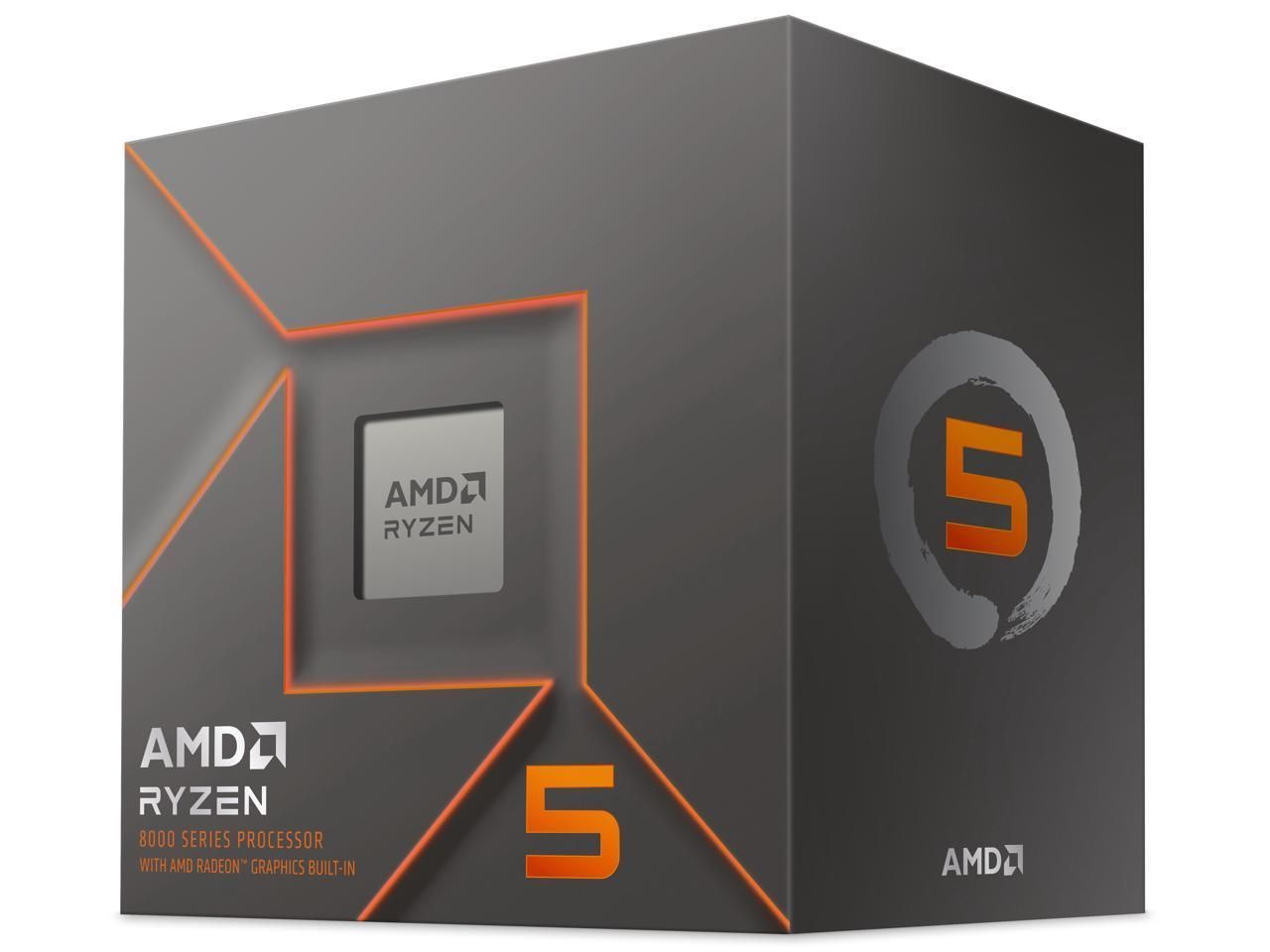 AMD Ryzen 5 8500G Desktop Processor 6 Cores 12 Threads 3.5GHz Base 5.0GHz Turbo Socket AM5 65W TDP Boxed 100-100000931BOX