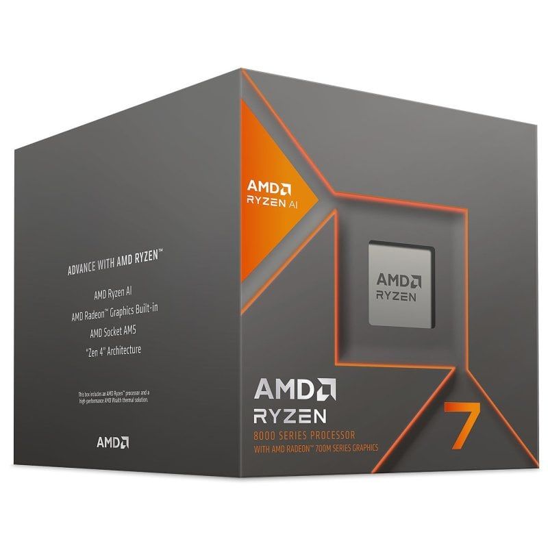 AMD Ryzen 7 8700G 4.2/5.1GHz Box (hero shot)