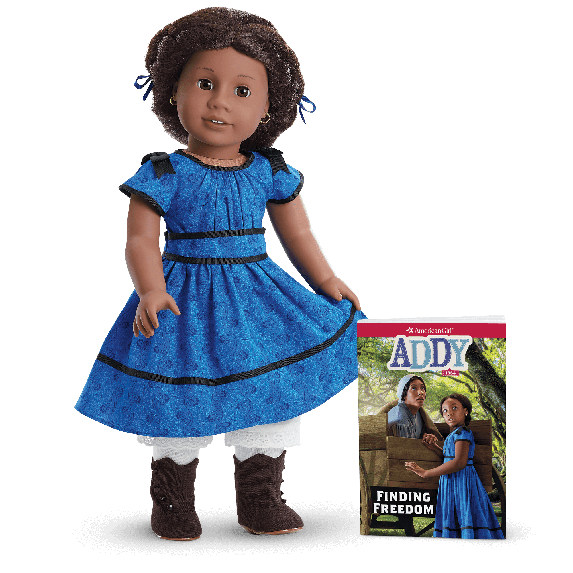18-inch Addy™ Historical Doll with Book & Authentic 1864 Outfit - American Girl®
