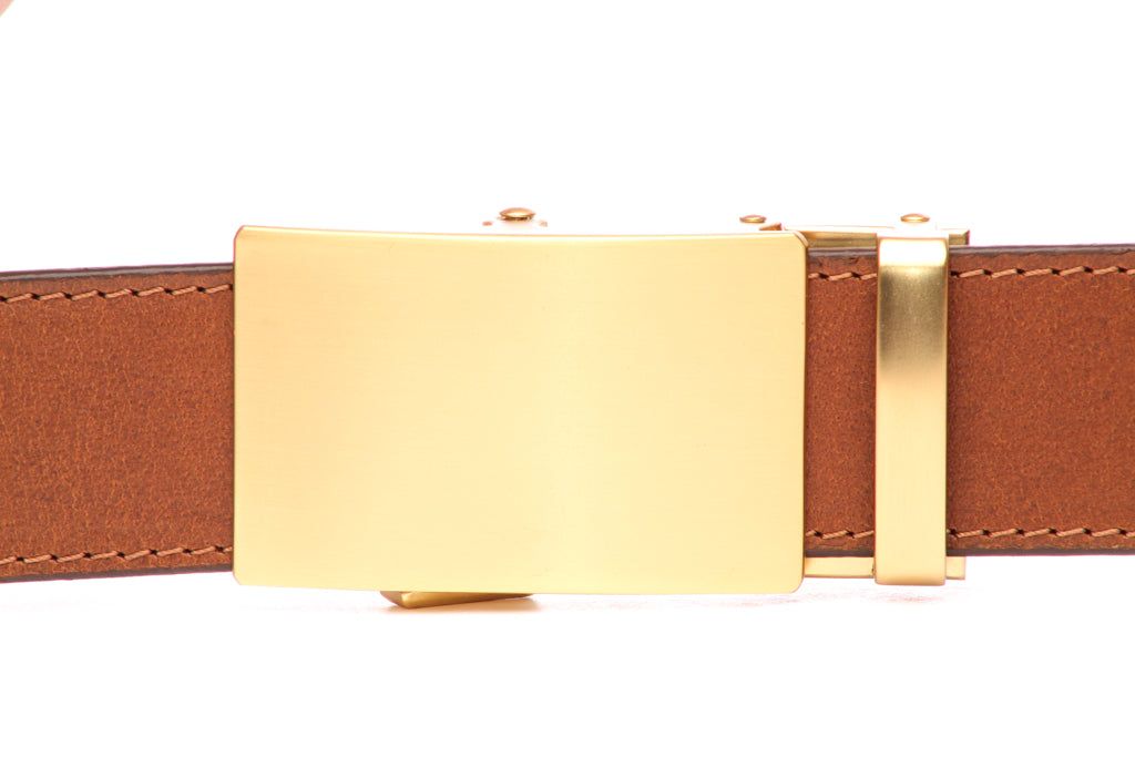 Classic Buckle Front View (Matte Gold)
