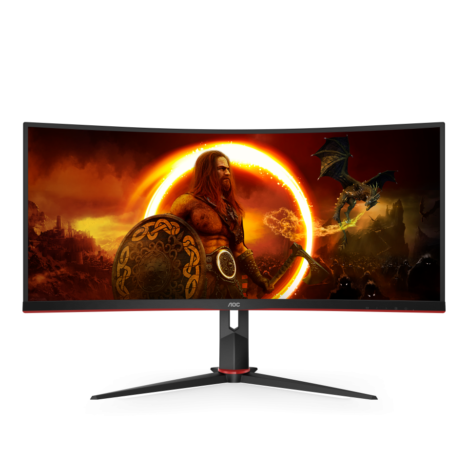AOC CU34G2X official front view (big PNG)