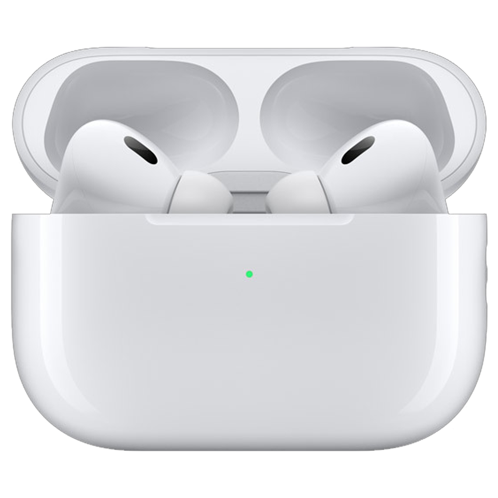 AirPods Pro 2 with MagSafe Case (USB‑C) (transparent PNG-style)