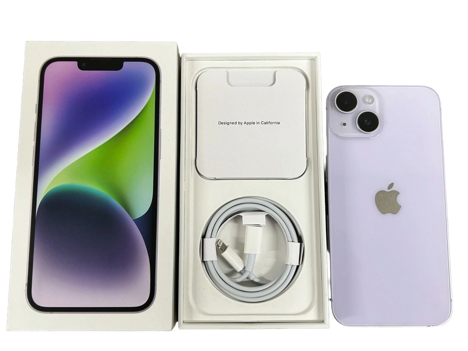 Apple iPhone 14 128GB Factory Unlocked All Networks A2649 Open Box - All Colors - Purple