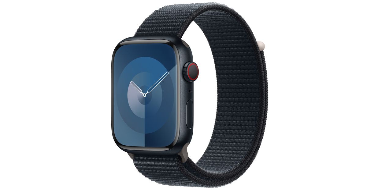 Buy Apple Watch Series 9 GPS + Cellular, 45mm Midnight Aluminum Case with Midnight Sport Loop