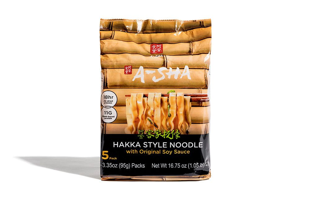 Hakka Wide Noodles - Original Flavor — A-Sha Foods USA (1200px)
