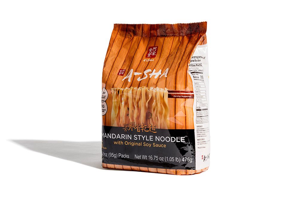 Mandarin Medium Noodles - original flavor (5-pack) alternate angle