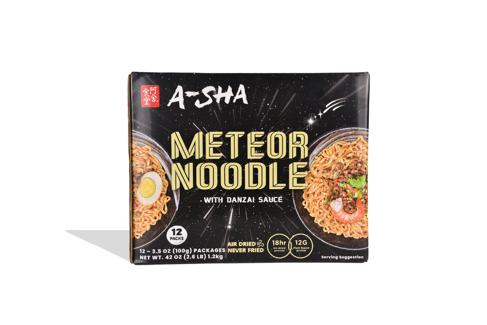 Meteor Noodles with Danzai Sauce (front pack shot)