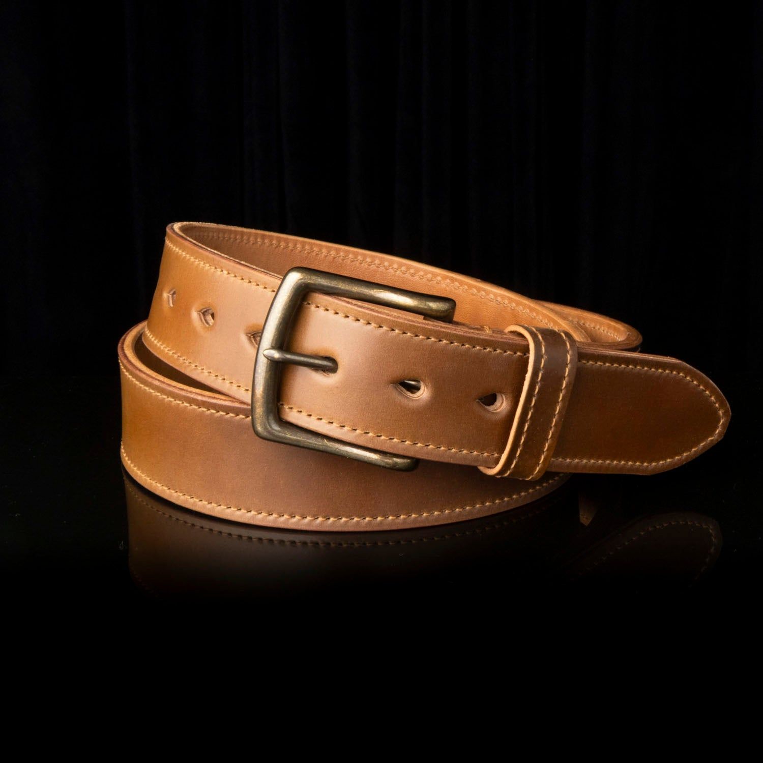 Ashland Leather Shell Cordovan Belt Detail