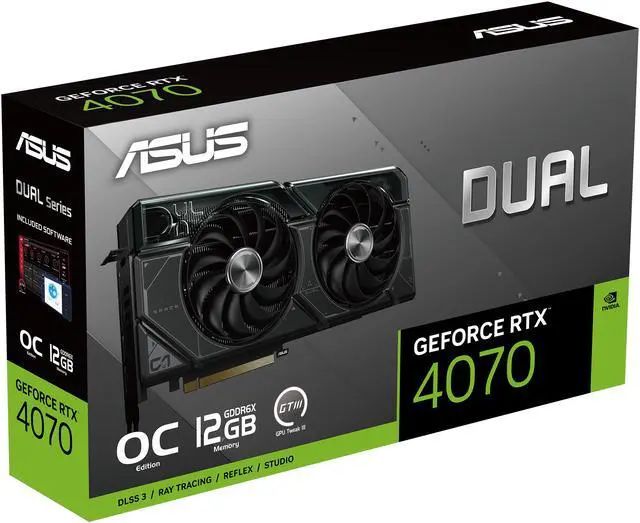 ASUS Dual GeForce RTX 4070 OC (DUAL-RTX4070-O12G) product photo