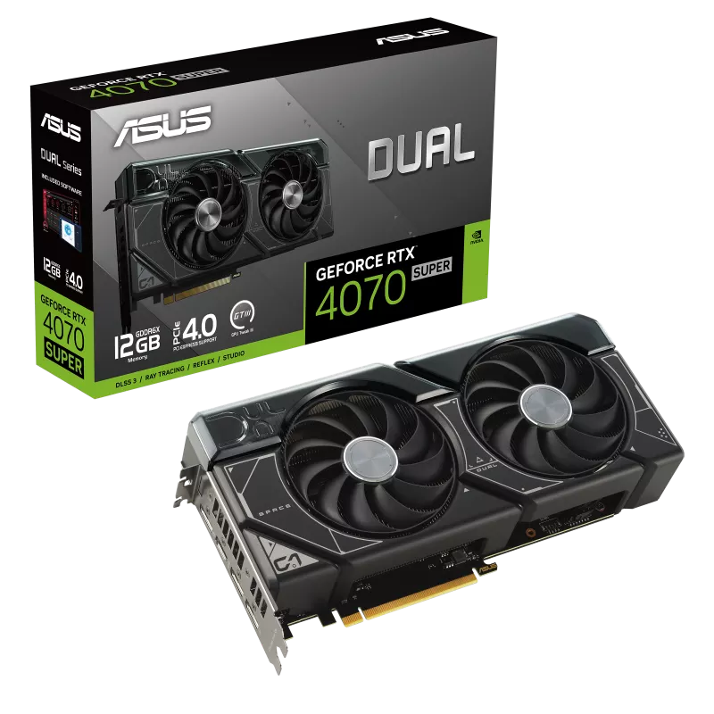 ASUS Dual GeForce RTX 4070 SUPER (DUAL-RTX4070S-12G) hero image