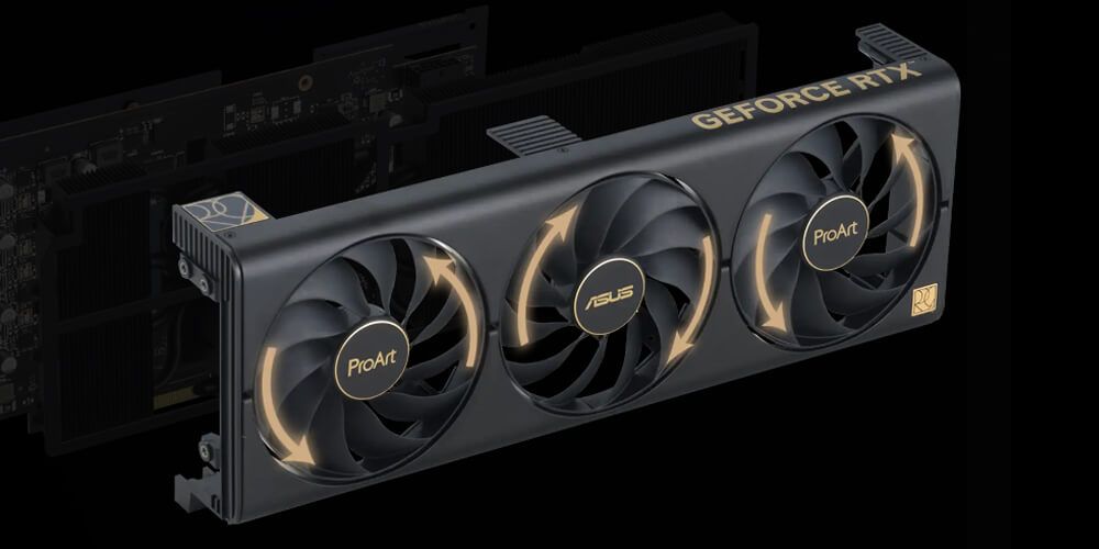 ProArt GeForce RTX 4070 Ti SUPER 16GB GDDR6X OC Edition (hero image)