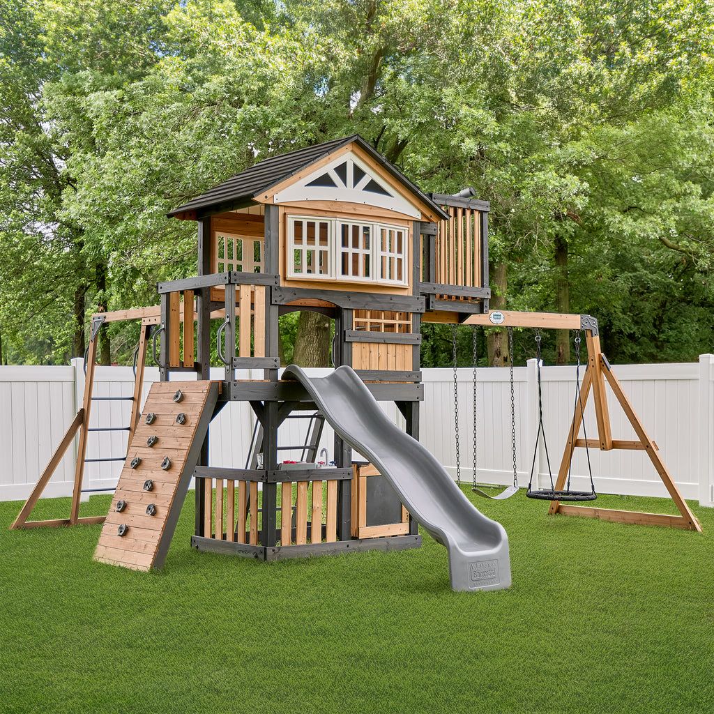 Backyard Discovery Rosewood Falls Cedar Wood Swing Set