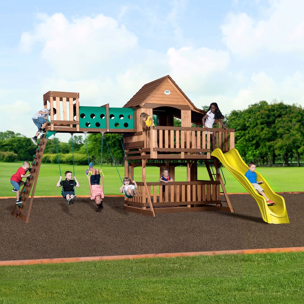 Woodridge Elite Swing Set - Yellow / Shipping Included
